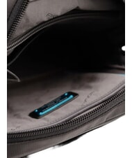 PIQUADRO P16 Sac en cuir mixte, support pour iPad CHEVRON / NOIR - Sacs en Bandouli&egrave;res pour Homme - 5