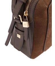 PIQUADRO CIRCLE sac d'&eacute;paule daim noyer fonc&eacute; - Sacs pour Femme - 5