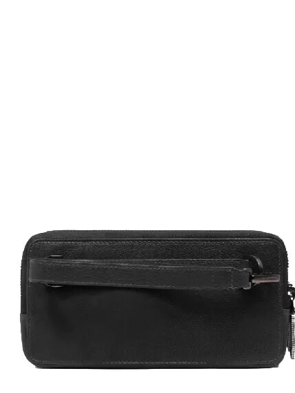 CRONUS Pochette avec porte-cartes et dragonne Noir - Sacs pour Femme