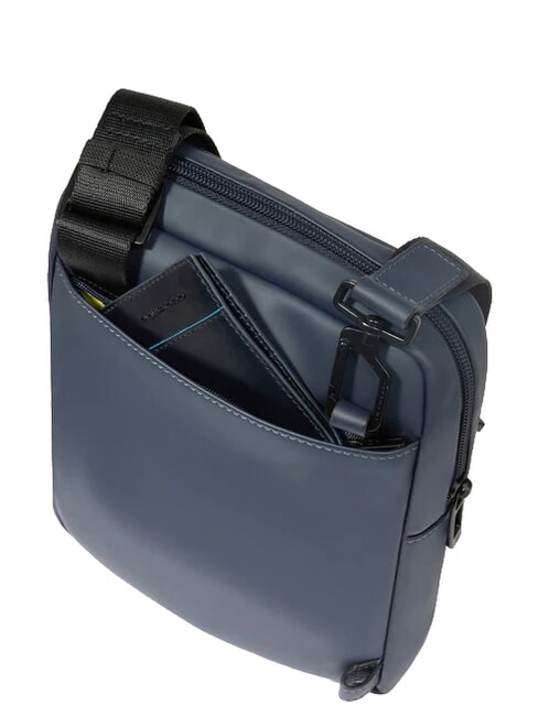 WOLLEM Sac en tissu caoutchout&eacute; bleu - Sacs en Bandouli&egrave;res pour Homme