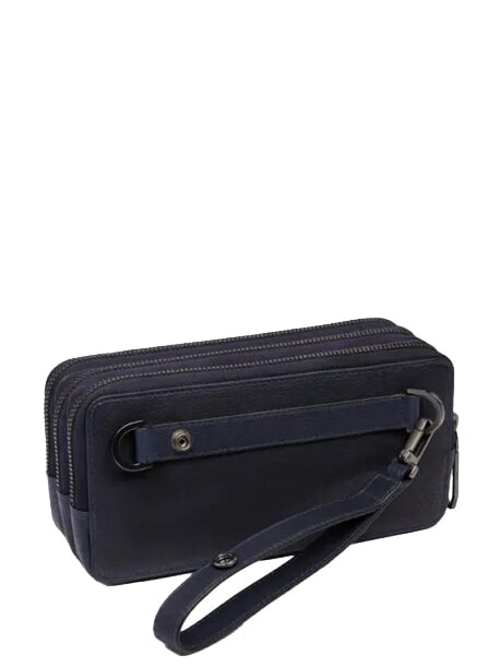 CRONUS Pochette avec porte-cartes et dragonne bleu - Sacs pour Femme