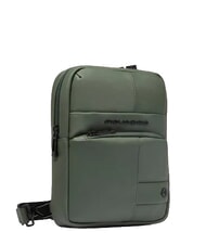 PIQUADRO WOLLEM Sac en tissu caoutchout&eacute; VERT - Sacs en Bandouli&egrave;res pour Homme - 2