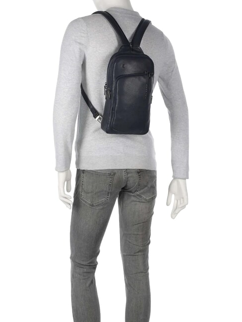 CRONUS Sac &agrave; dos en cuir &agrave; une &eacute;paule bleu - Sacs &agrave; dos pour ordinateur portable
