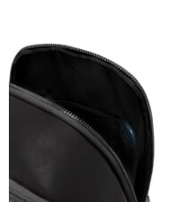 PIQUADRO VICTOR Sac &agrave; dos en cuir &agrave; une bandouli&egrave;re Noir - Sacs &agrave; dos pour ordinateur portable - 6