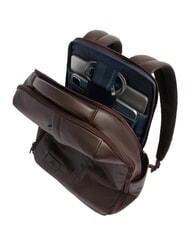 PIQUADRO RUSSEL Sac &agrave; dos en cuir pour ordinateur portable 15,6" MORO - Sacs &agrave; dos pour ordinateur portable - 4