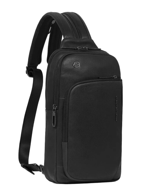 CRONUS Sac &agrave; dos en cuir &agrave; une &eacute;paule Noir - Sacs &agrave; dos pour ordinateur portable