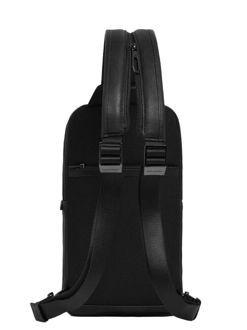 CRONUS Sac &agrave; dos en cuir &agrave; une &eacute;paule Noir - Sacs &agrave; dos pour ordinateur portable