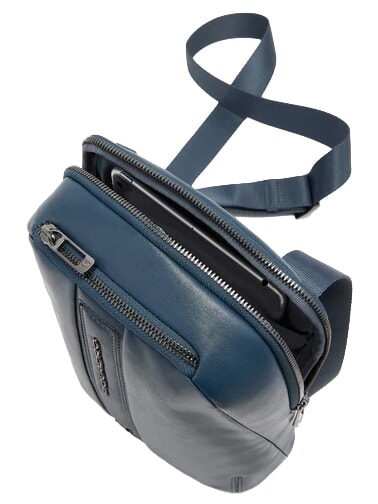 W143 Sac pour iPad mini bleu - Sacs en Bandouli&egrave;res pour Homme
