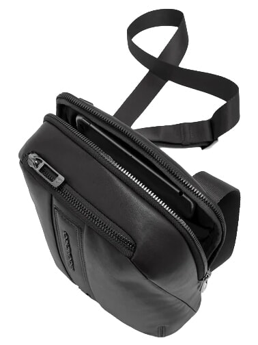 W143 Sac pour iPad mini Noir - Sacs en Bandouli&egrave;res pour Homme
