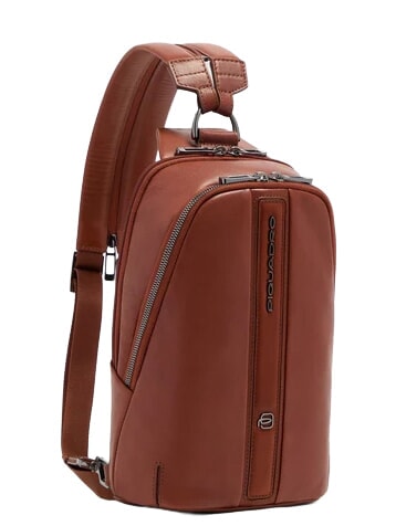 VICTOR Sac &agrave; dos en cuir &agrave; une bandouli&egrave;re CUIR - Sacs &agrave; dos pour ordinateur portable