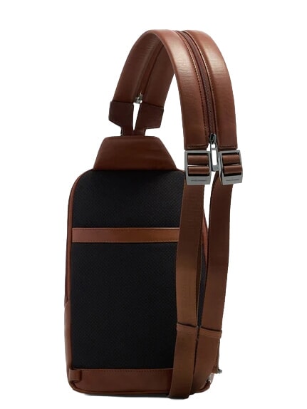 VICTOR Sac &agrave; dos en cuir &agrave; une bandouli&egrave;re CUIR - Sacs &agrave; dos pour ordinateur portable