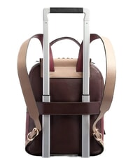 PIQUADRO CIRCLE Sac &agrave; dos en cuir bordeaux/rose - Sacs pour Femme - 3