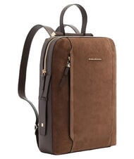 PIQUADRO CIRCLE  Sac &agrave; dos CIRCLE pour pc 14 "PC / iPad Air - iPad Pro 9.7 / iPad 11" daim noyer fonc&eacute; - Sacs &agrave; dos pour ordinateur portable - 2
