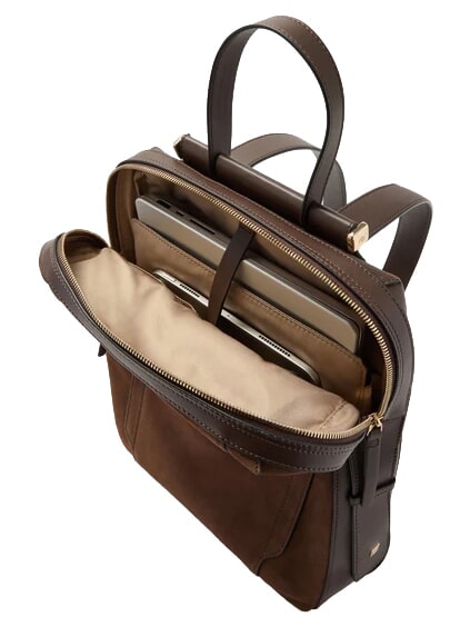 CIRCLE  Sac &agrave; dos CIRCLE pour pc 14 "PC / iPad Air - iPad Pro 9.7 / iPad 11" daim noyer fonc&eacute; - Sacs &agrave; dos pour ordinateur portable