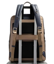 PIQUADRO CIRCLE Sac &agrave; dos pour ordinateur portable 15,6 pouces gris tourterelle/bleu - Sacs pour Femme - 3