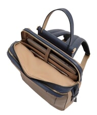 PIQUADRO CIRCLE Sac &agrave; dos pour ordinateur portable 15,6 pouces gris tourterelle/bleu - Sacs pour Femme - 4