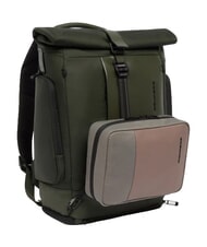 PIQUADRO W145 Sac &agrave; dos &agrave; enroulement pour ordinateur portable de 15,6 pouces VERT - Sacs &agrave; dos pour l'&Eacute;cole & les Loisirs - 5