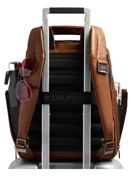 W143 Sac &agrave; dos de voyage et support pour ordinateur portable 14 pouces CUIR - Sacs &agrave; dos pour l'&Eacute;cole & les Loisirs