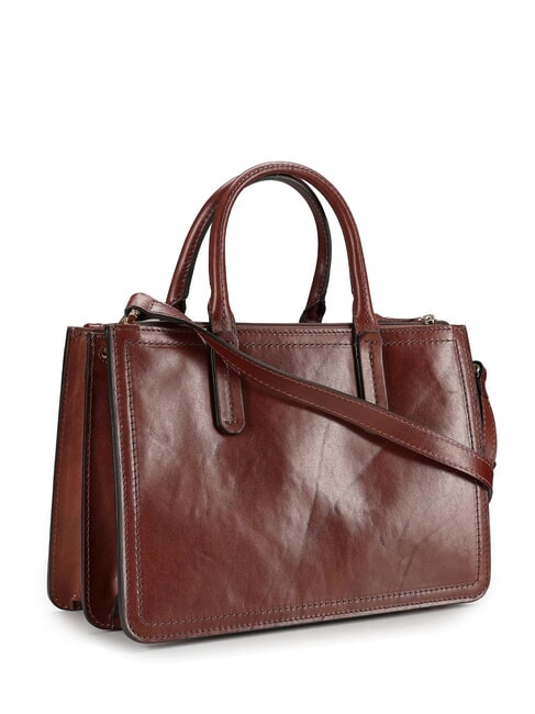 BEATRICE Sac &agrave; main avec bandouli&egrave;re MARRON - Sacs pour Femme