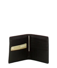 PIQUADRO X1 Portefeuille en cuir martel&eacute; Noir - Portefeuilles Homme - 2