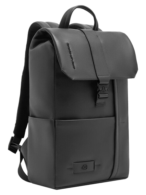 RUSSEL Sac &agrave; dos pour ordinateur portable 14 pouces avec rabat Noir - Sacs &agrave; dos pour l'&Eacute;cole & les Loisirs
