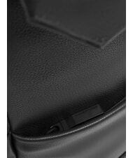 PIQUADRO RUSSEL Sac &agrave; dos pour ordinateur portable 14 pouces avec rabat Noir - Sacs &agrave; dos pour l'&Eacute;cole & les Loisirs - 6