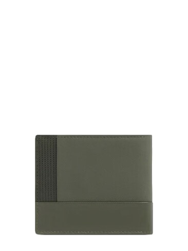 W145 Portefeuille &agrave; 5 compartiments VERT - Portefeuilles Homme