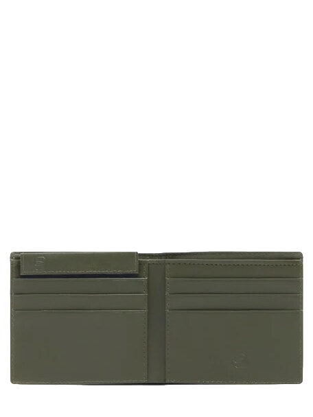 W145 Portefeuille &agrave; 5 compartiments VERT - Portefeuilles Homme