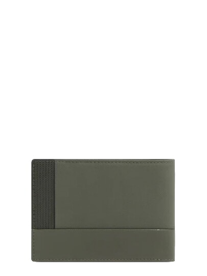 W145 portefeuille &agrave; 7 compartiments VERT - Portefeuilles Homme