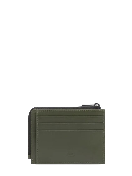 W145 Porte-cartes &agrave; 6 emplacements VERT - Portefeuilles Homme