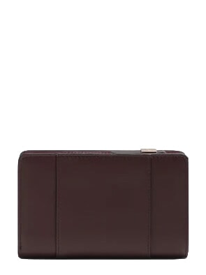 CIRCLE Portefeuille en cuir moyen bordeaux/rose - Portefeuilles Femme