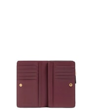 PIQUADRO CIRCLE Portefeuille en cuir moyen bordeaux/rose - Portefeuilles Femme - 4