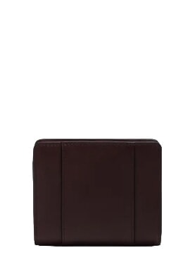 CIRCLE Portefeuille compact en cuir bordeaux/rose - Portefeuilles Femme