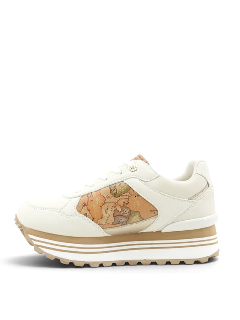 GEO Baskets blanc cass&eacute;/beige g&eacute;o - Chaussures Femme