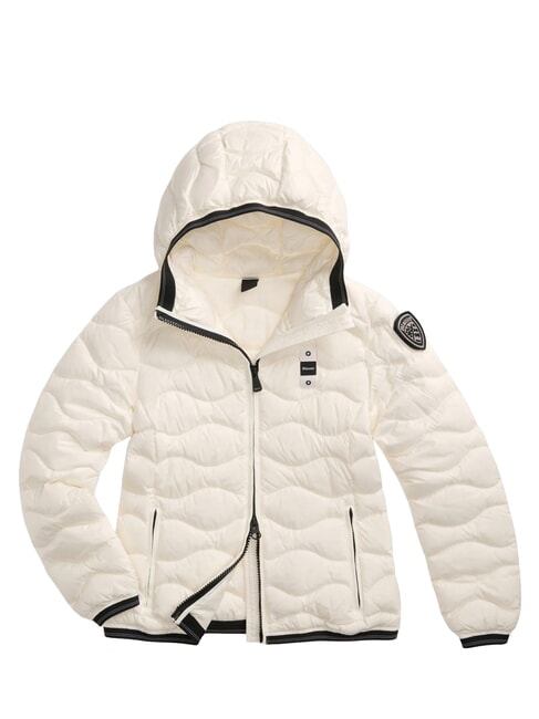 CAMELIA veste courte rembourr&eacute;e de plumes blanc optique - Doudounes femme