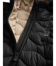BLAUER CAMELIA veste courte rembourr&eacute;e de plumes int&eacute;rieur beige noir 301 - Doudounes femme - 5