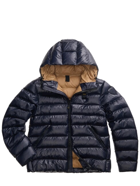 ADAMS Veste courte, rembourrage en ouate tabac bleu - Doudounes homme
