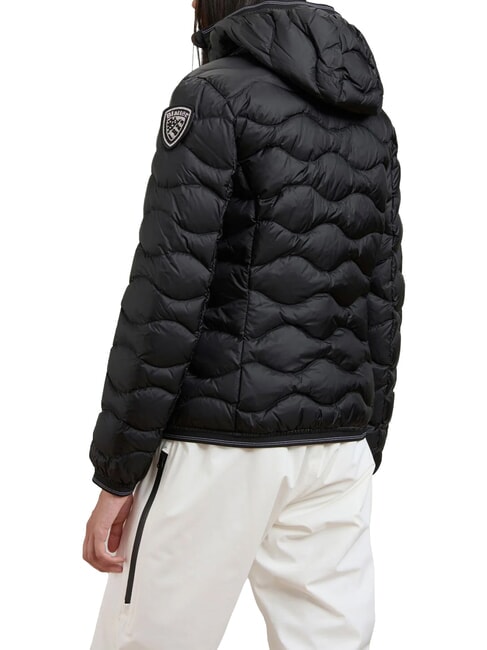 CAMELIA veste courte rembourr&eacute;e de plumes int&eacute;rieur beige noir 301 - Doudounes femme