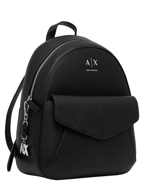 ISABEL Sac &agrave; dos avec poche avant noir - Sacs pour Femme