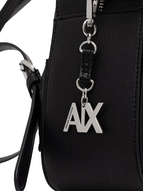 ISABEL Sac &agrave; dos avec poche avant noir - Sacs pour Femme