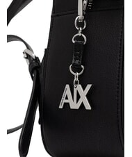 ARMANI EXCHANGE ISABEL Sac &agrave; dos avec poche avant noir - Sacs pour Femme - 4