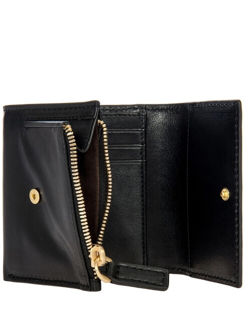 VOLTERRA petit portefeuille en cuir Noir - Portefeuilles Femme