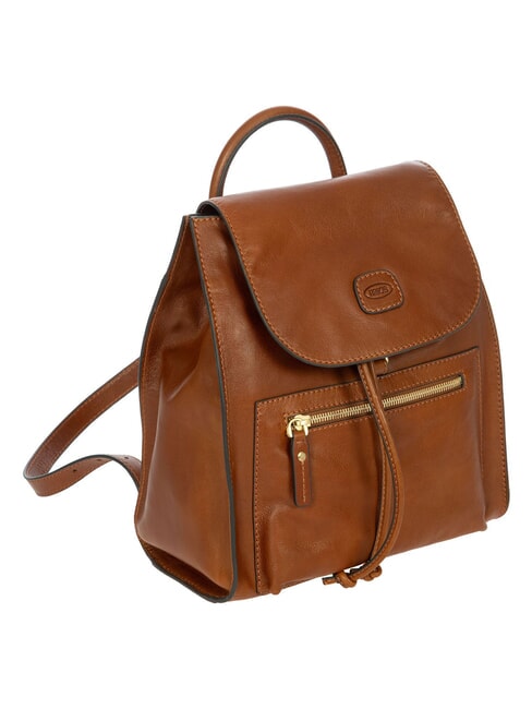 VOLTERRA Sac &agrave; dos en cuir le tabac - Sacs pour Femme
