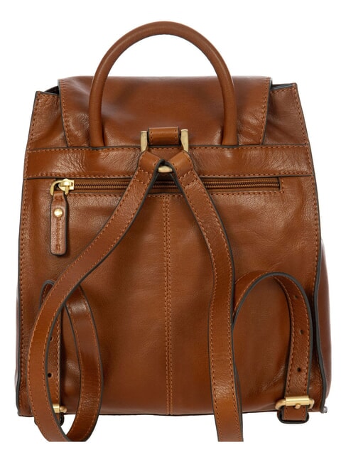 VOLTERRA Sac &agrave; dos en cuir le tabac - Sacs pour Femme