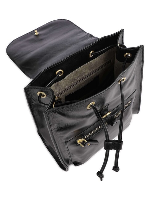 VOLTERRA Sac &agrave; dos en cuir Noir - Sacs pour Femme