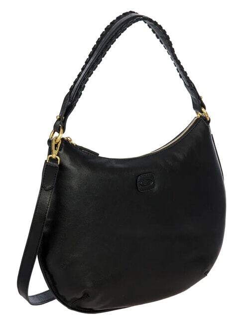 VOLTERRA Sac en cuir avec bandouli&egrave;re Noir - Sacs pour Femme