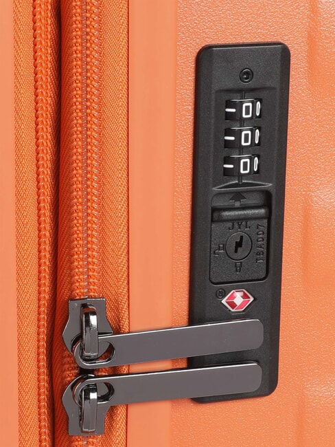 NAUSICAA Grand chariot extensible ORANGE - Valises Rigides