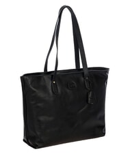 BRIC&rsquo;S VOLTERRA Sac de courses en cuir Noir - Sacs pour Femme - 2