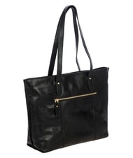 BRIC&rsquo;S VOLTERRA Sac de courses en cuir Noir - Sacs pour Femme - 3