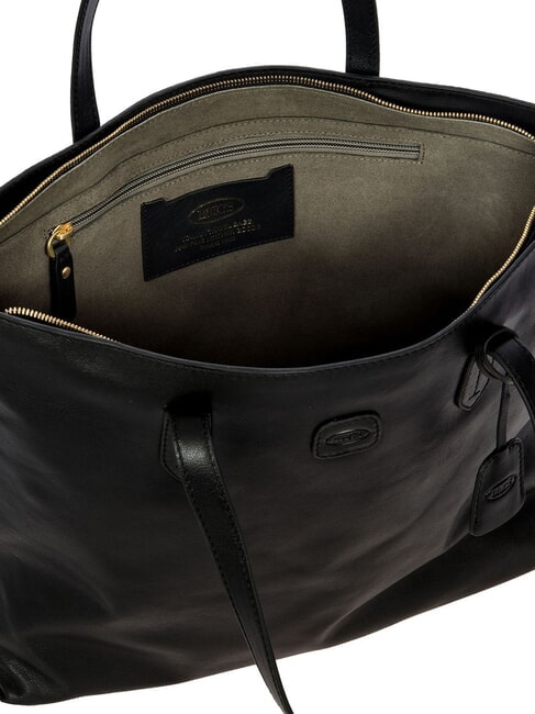 VOLTERRA Sac de courses en cuir Noir - Sacs pour Femme